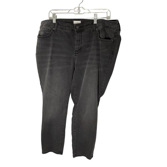 Wonderly Denim - Wonderly Mid Rise Black Skinny Cropped SZ 18 Casual Denim Kidcore Teacher Denim
